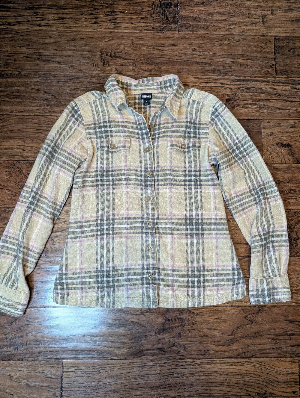 Patagonia Organic Cotton Long Sleeve Fjord Flannel Shirt Size 6 - Picture 2 of 11